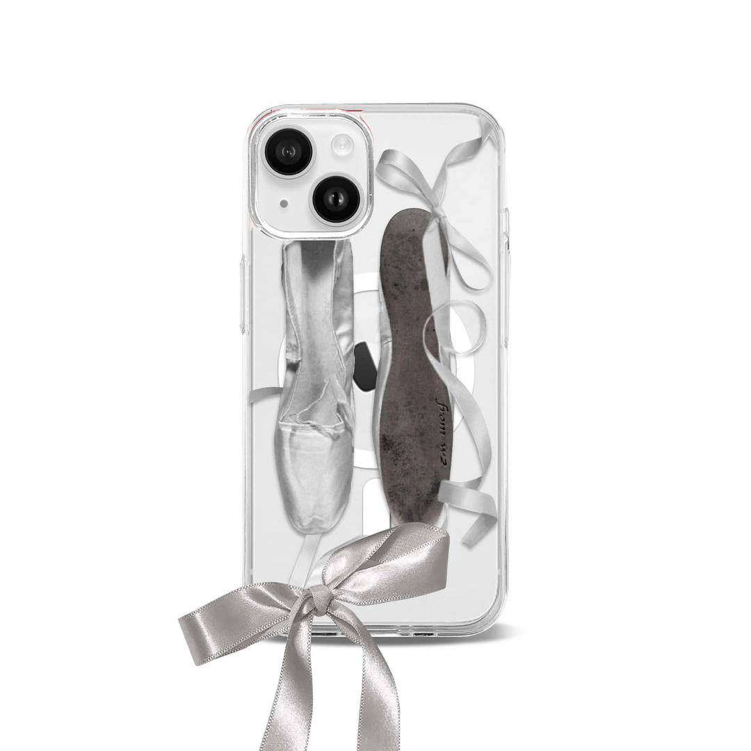 [맥세이프] Ballet shoes 젤하드 케이스 Silver