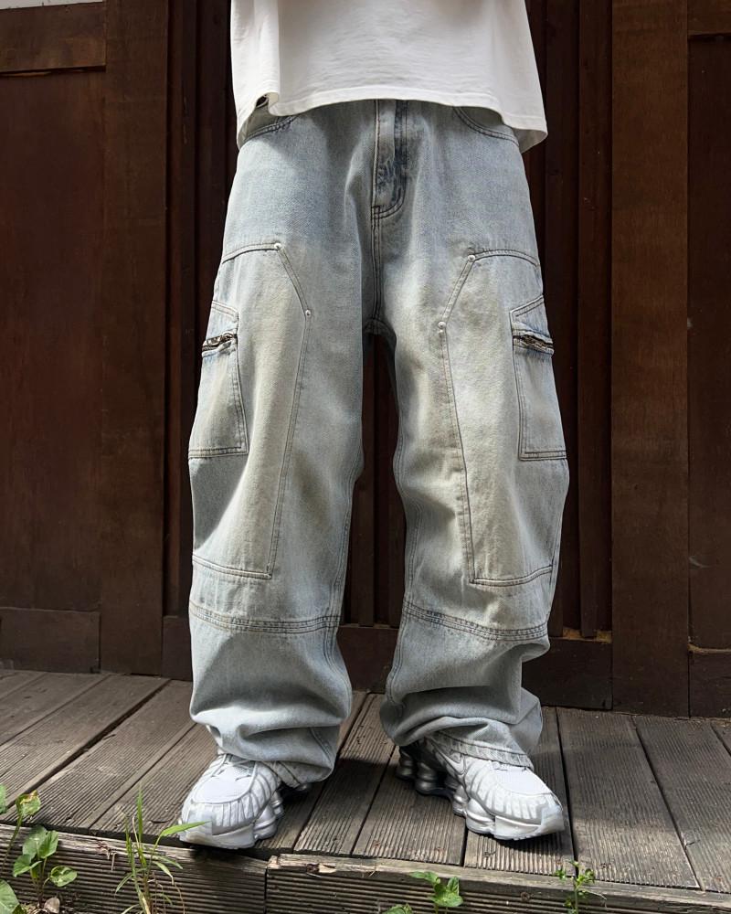 인셀 포켓 카펜터 데님팬츠
