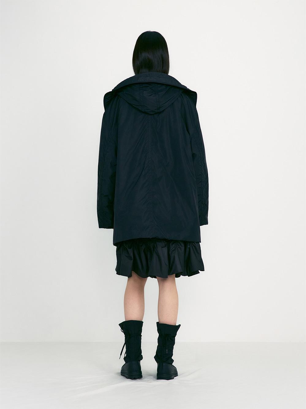 OVERSIZED PADDED HOOD PARKA_BLACK