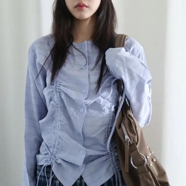 seli shirring blouse (3color)