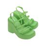 멜리사 우먼 제시 플랫폼 샌들 그린