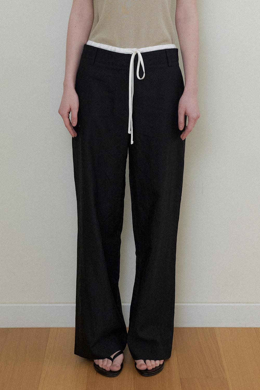 [8/21 예약배송] LOWRISE COLORATION PANTS - Black