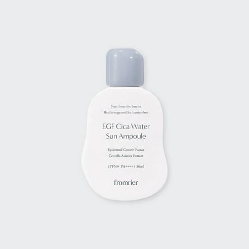 프롬리에 비건 EGF 시카 워터 선앰플 56ml 선크림 자외선차단제 유기자차 - 선블록/선크림/선로션 | 쿠팡