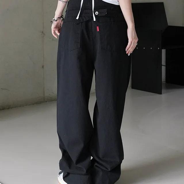 パンツ ROCKCAKE Beige Label Eyelet 2way Jogger Pants Black RC24PT0 ROCKCAKE] Beige Label Eyelet 2way Jogger Pants /追跡付