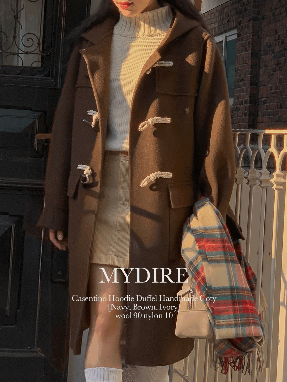 MYDIRE 23 New Autumn/Winter 카센티노 후디 더플 핸드메이드 코트 3color  [3주 지연]
