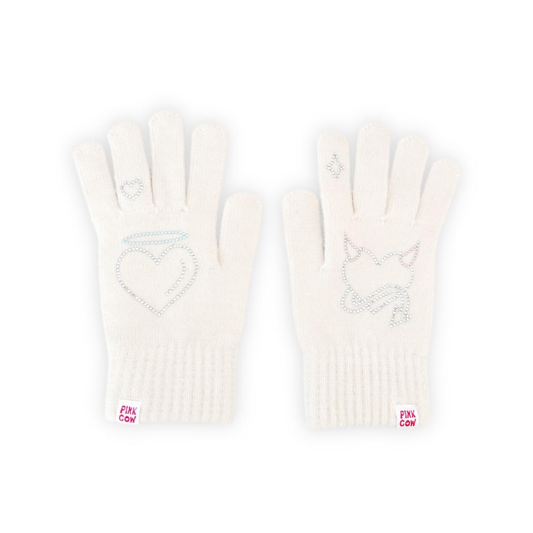 Angel & Devil gloves (ivory)