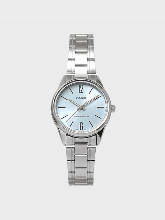 CASIO 카시오 LTP-V005D-2B 여성 메탈밴드 손목시계