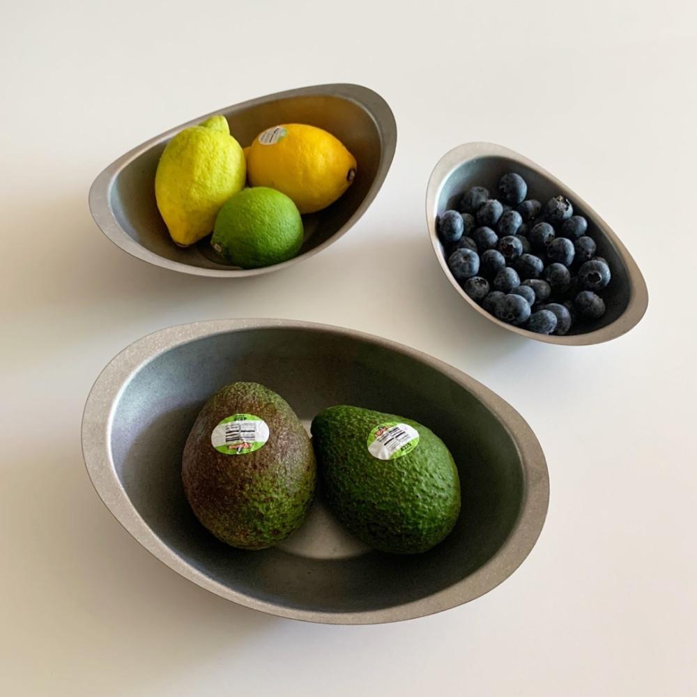 [쿠아상회] 빈티지 무광 스텐 오발 볼