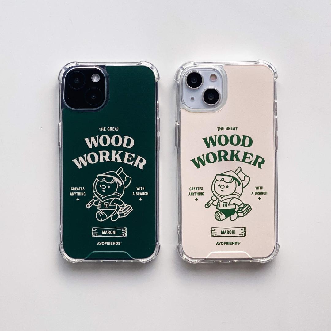 우드워커 마로니 범퍼젤리 폰케이스