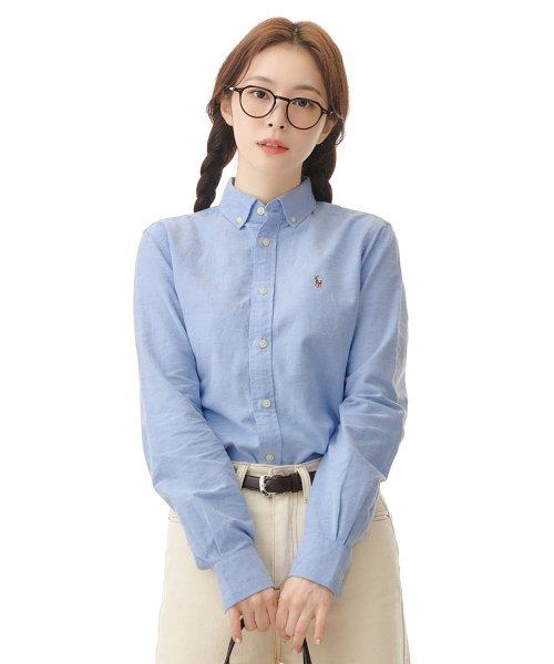 클래식핏 옥스포드 셔츠 - 블루