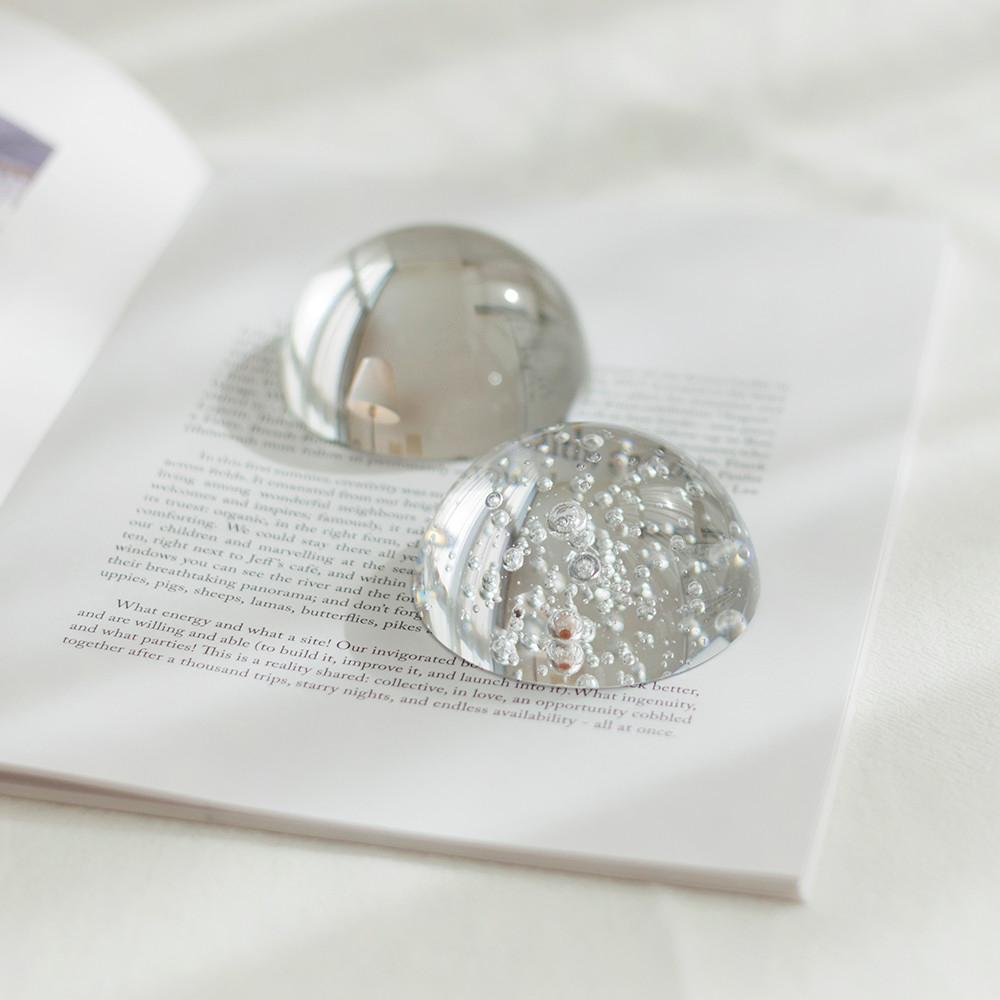 클리어 오브제 유리 문진