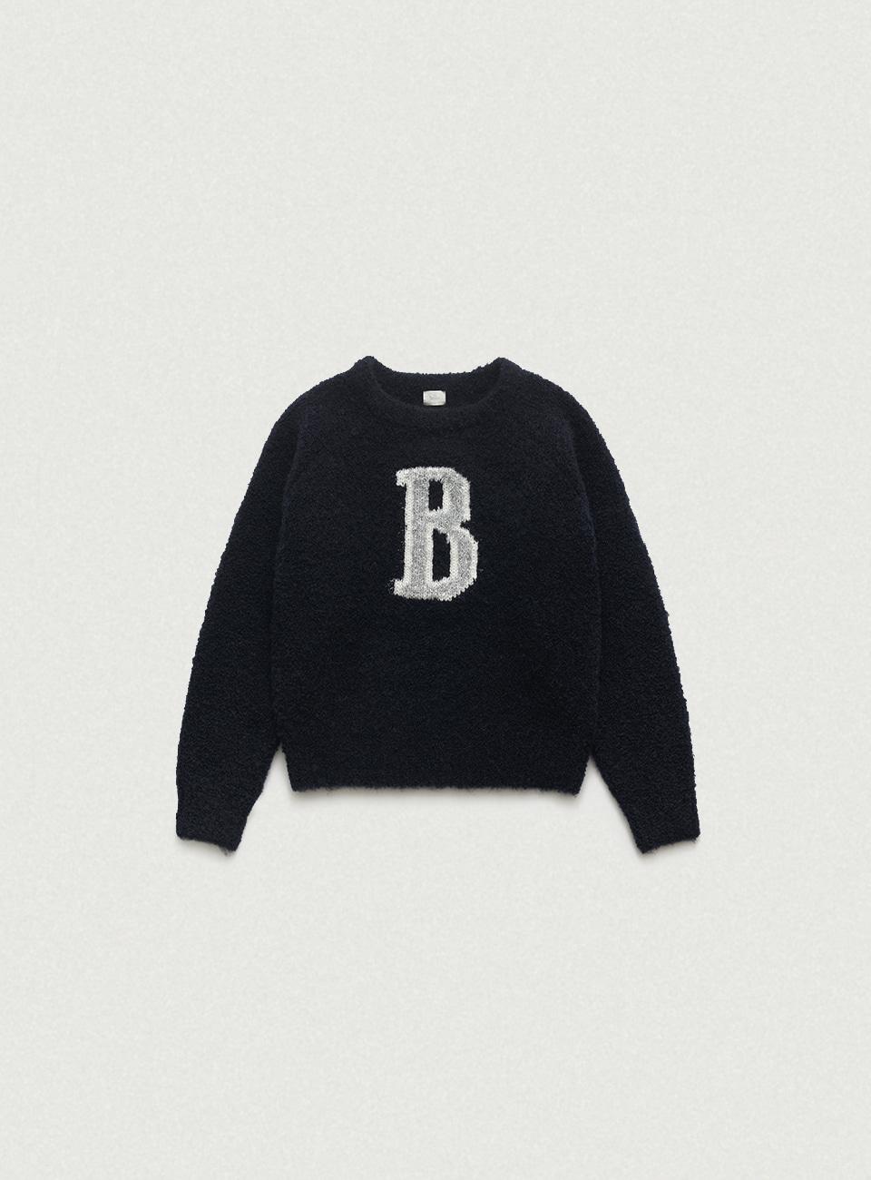 Bouclé Alphabet Knit Sweater [12월 말 순차 배송]
