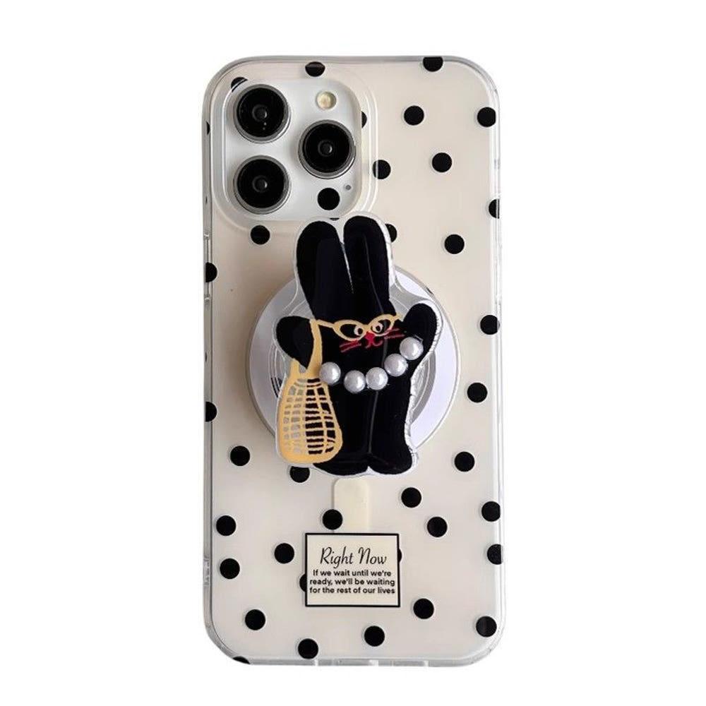 진주 목걸이 토끼 맥세이프 스마트톡 아이폰케이스