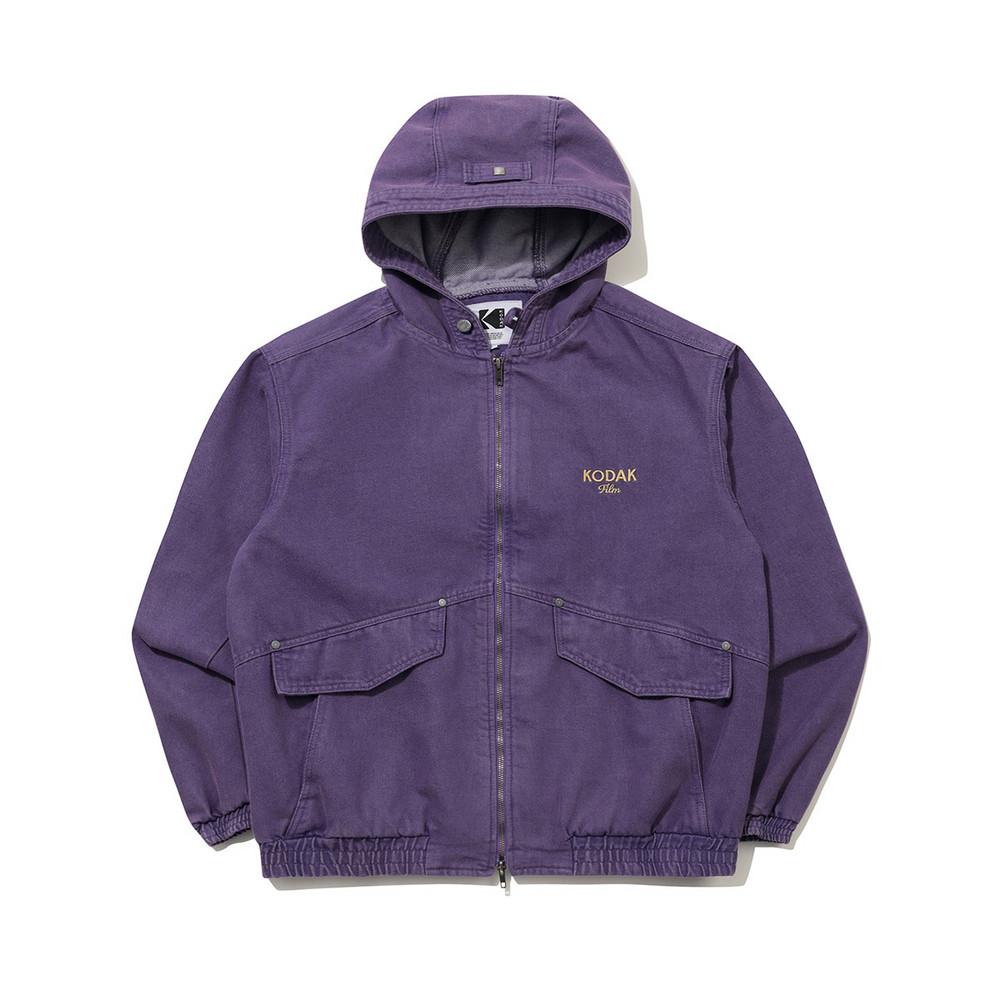RGB 데님 후드 자켓 PURPLE
