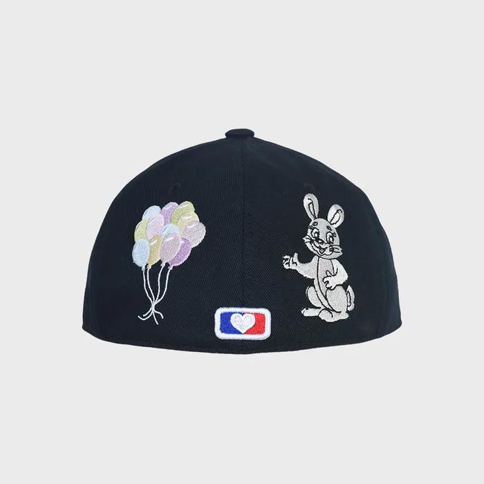 RABBIT EMBROIDERY CAP (DEEP NAVY)