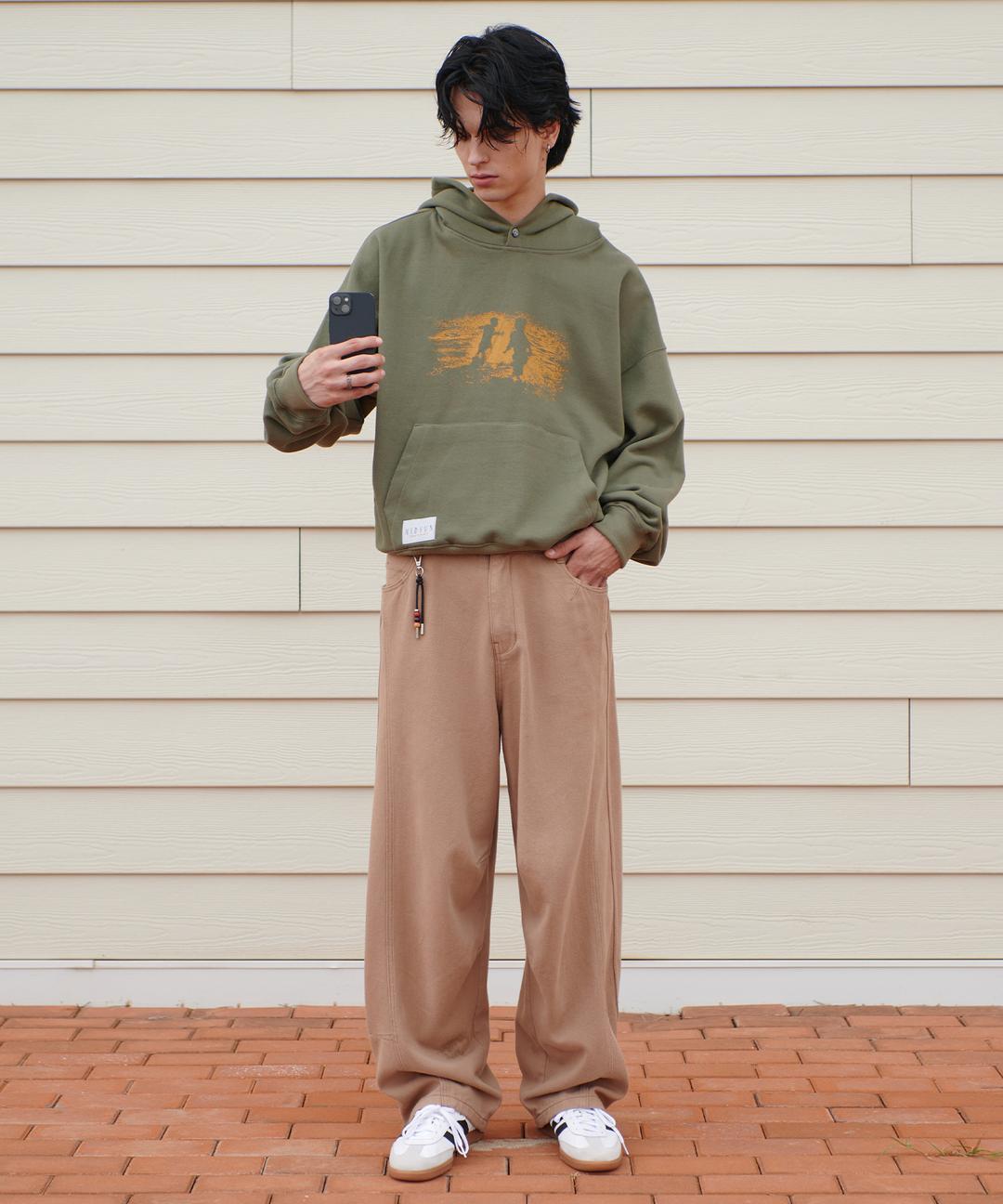 Oceans Hoodie-Olive Green