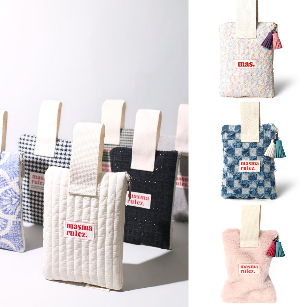 [마스마룰즈] 손목 생리대 핸드폰 화장품 미니 이너백 스트랩 파우치