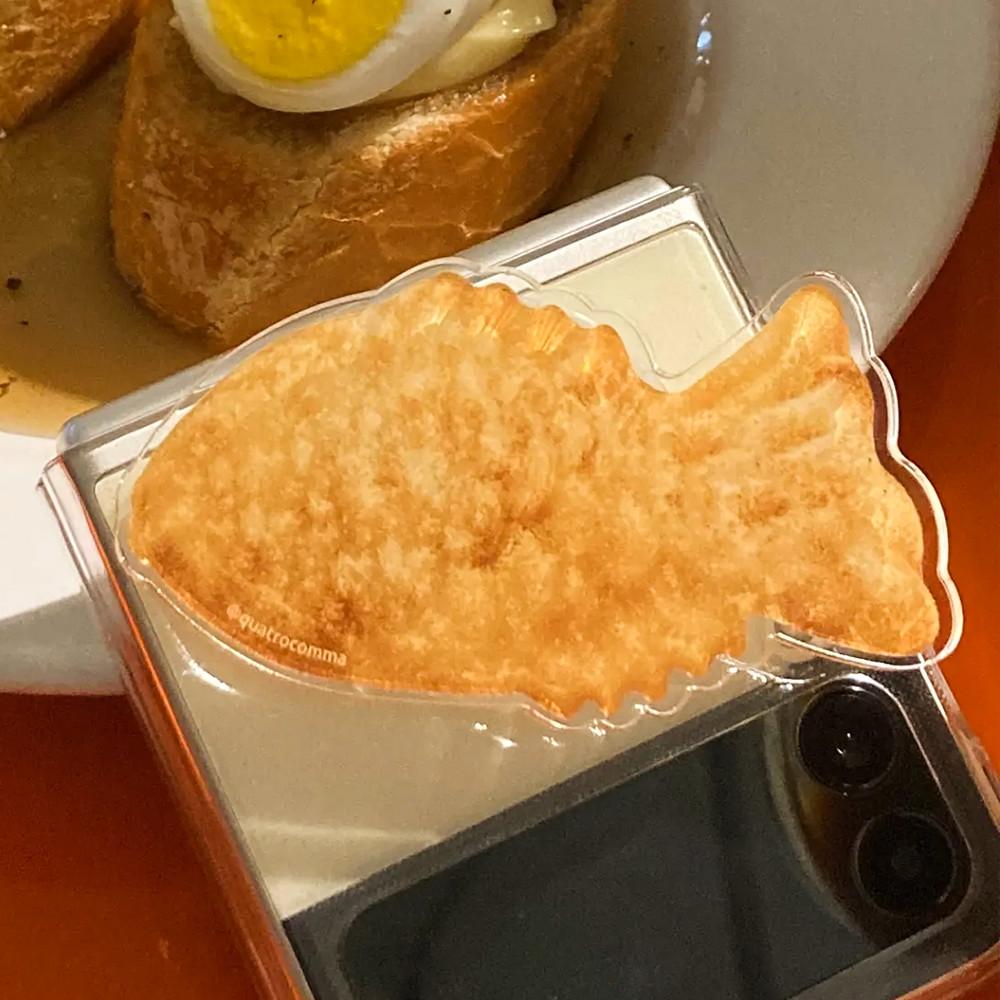 붕어빵 음식 갤럭시 아이폰 맥세이프 탈부착그립 톡홀더 스마트톡(자체제작)