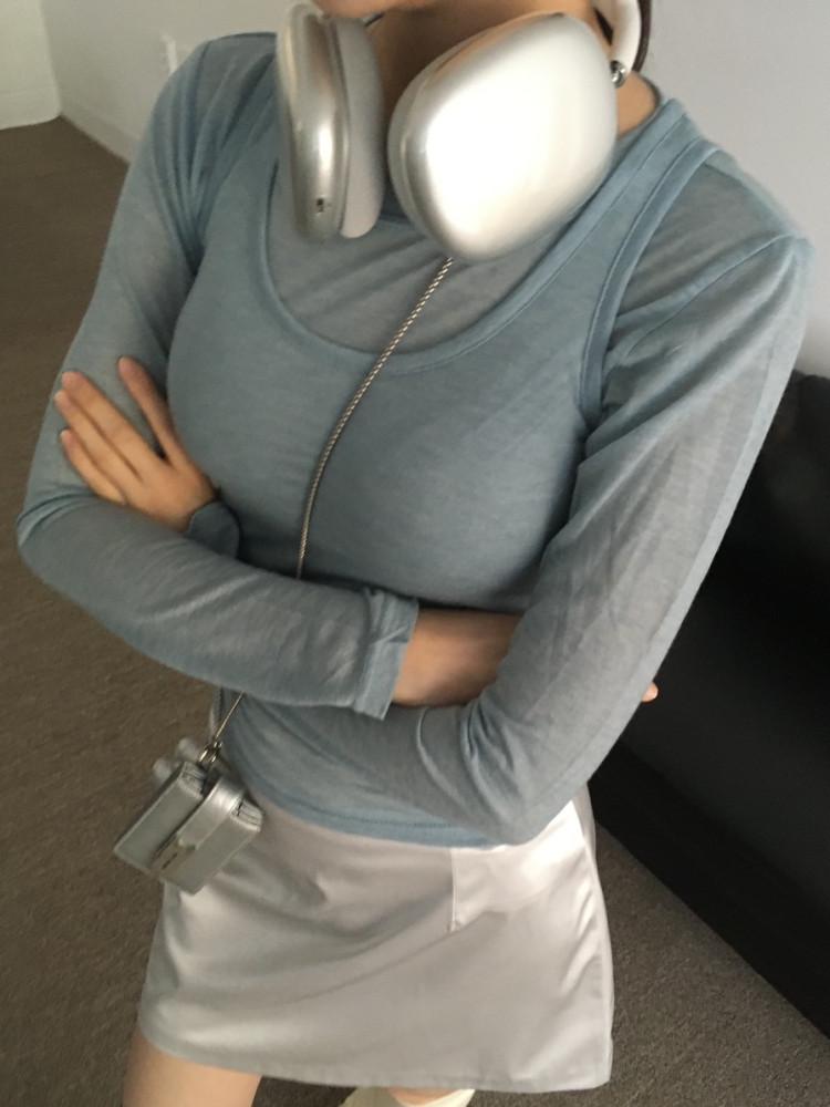 024.wool layered tee 울 레이어드 티(2color)