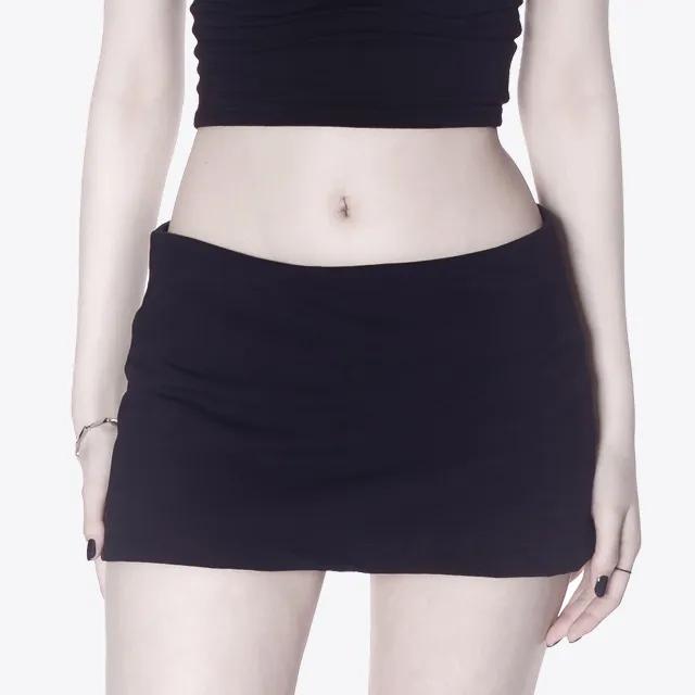 스판 밴딩 로우라이즈 치마바지 미니스커트