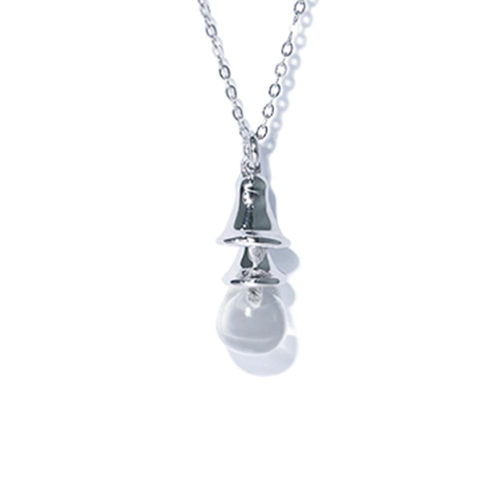 COLORLESS BELL NECKLACE