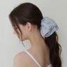 essential glint scrunch - gray blue