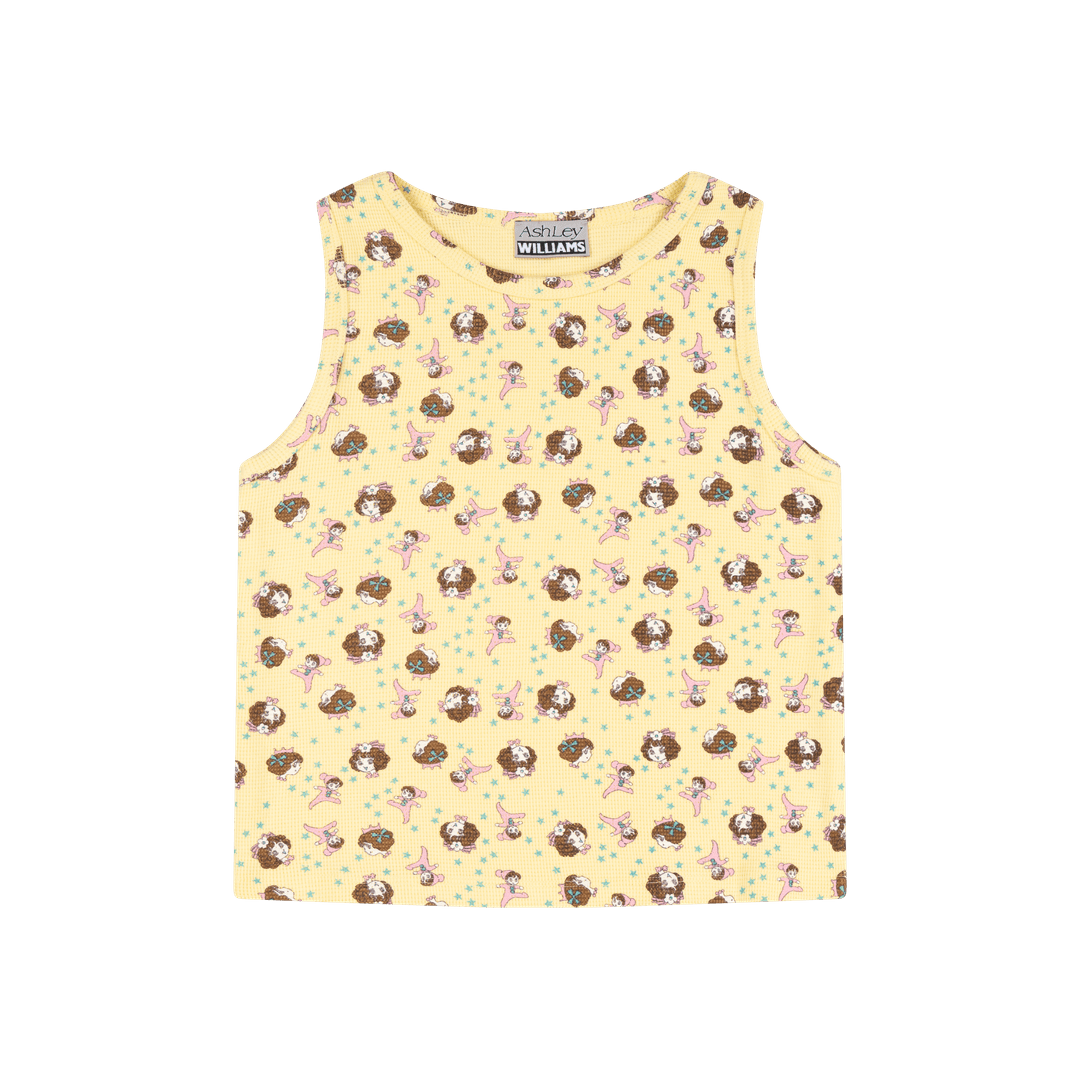 THERMAL VEST GIRL BABY  - YELLOW - XS