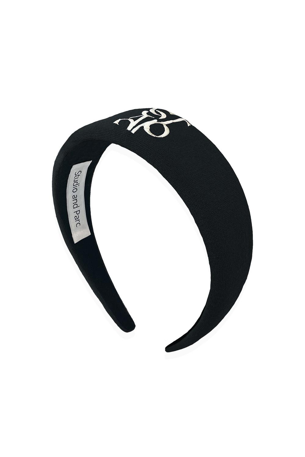 [12차 리오더 4/11 예약배송] (WOMEN) Emily Logo Hairband_Black