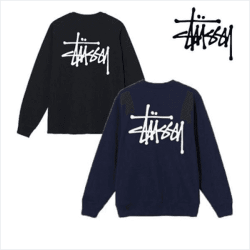 스투시 베이직 빅로고 기모맨투맨