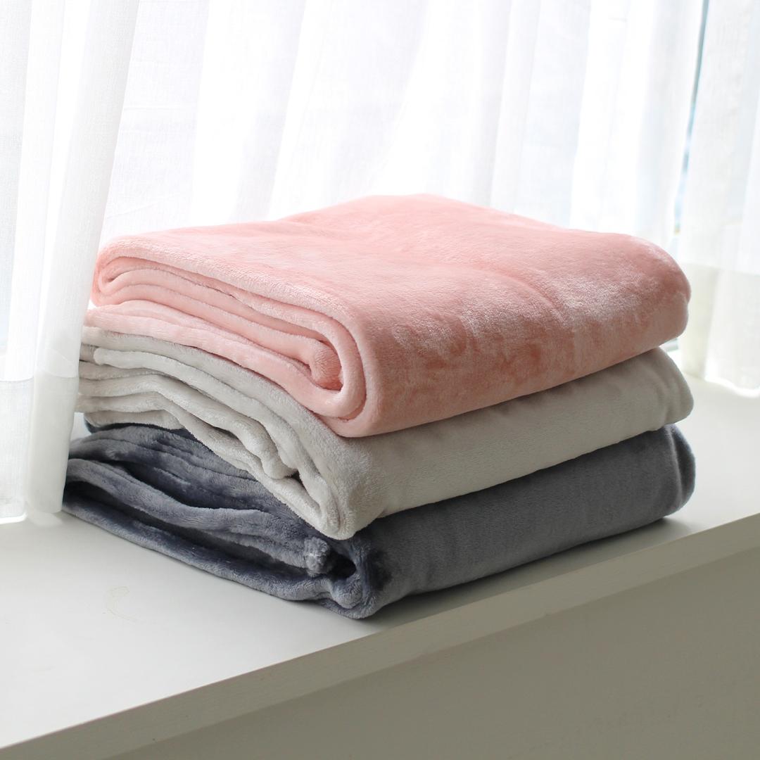 [1+1] 극세사담요 밍크 소프트 무릎담요 3컬러