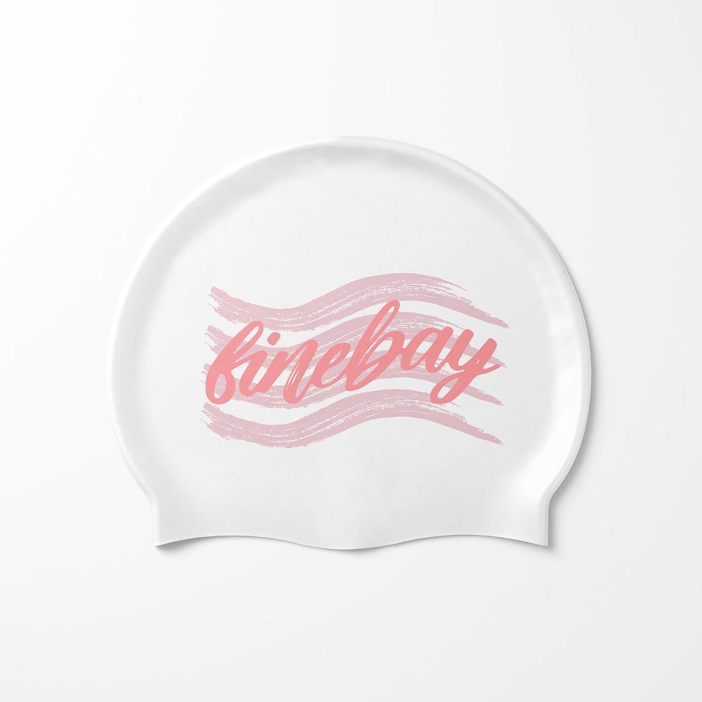 Fine Bay Waves Pink Silicone Cap