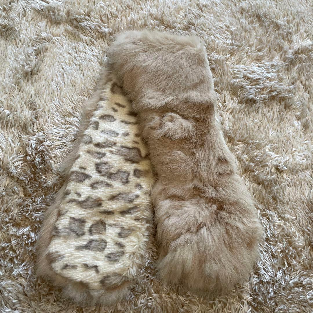 Pinky Girlsのラビットファー　マフラー　新品未使用