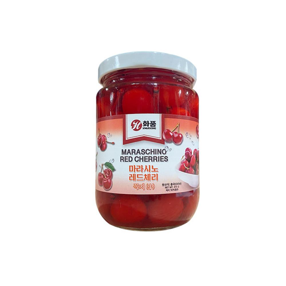 화풍 마라시노 레드체리 꼭지체리 375g 고형량210g