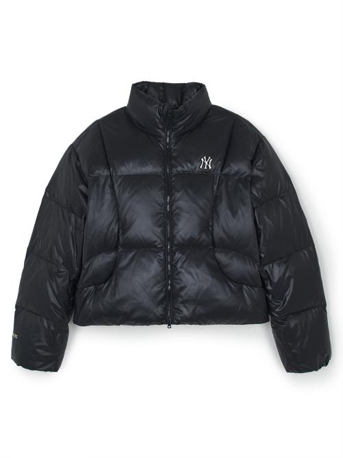 여성 크롭 커브패딩 NY (Black)