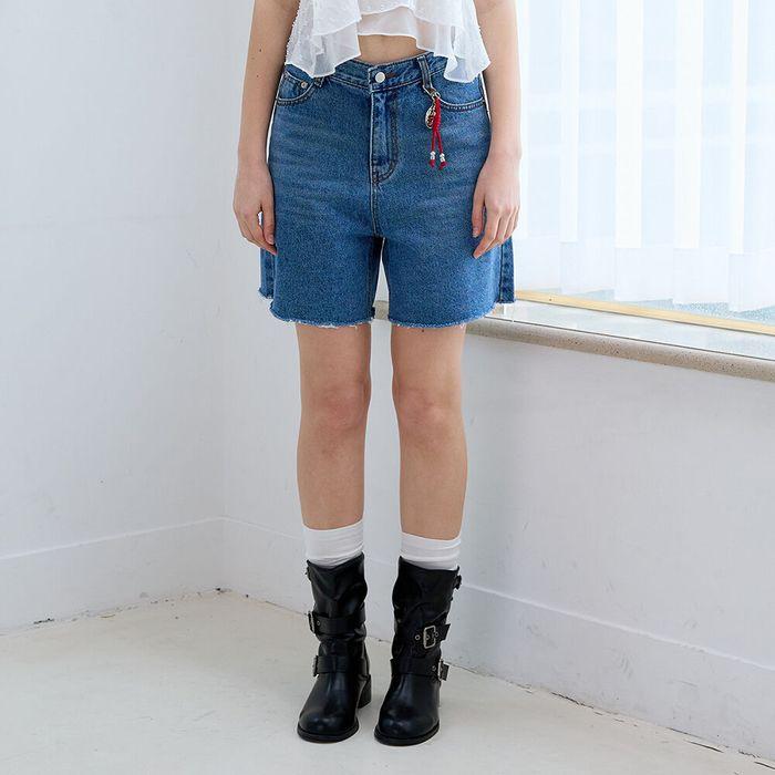HALF DENIM SHORTS_MEDIUM INDIGO
