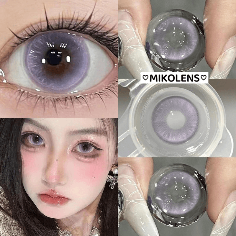 Magnificent Scroll Purple 14.5mm Contact Lenses(6 months wear)