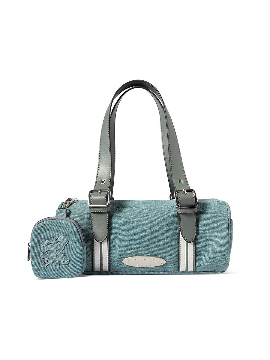 P.O.M POUCH CIRCULAR BAG DENIM