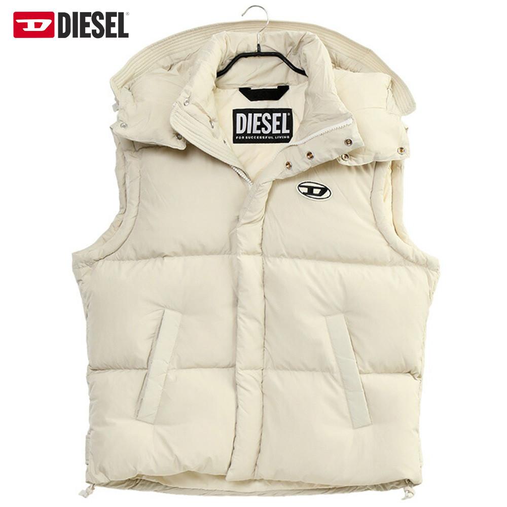 디젤 W 롤프 SL NW 패딩 크림 남여공용 다운 베스트