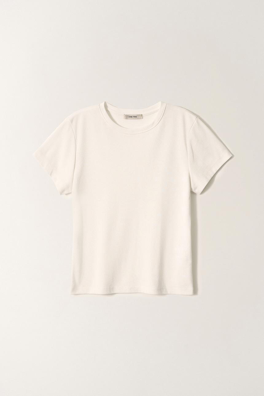 베이직 스탠다드핏 반팔 티셔츠 (Ivory)_2GSUTS09