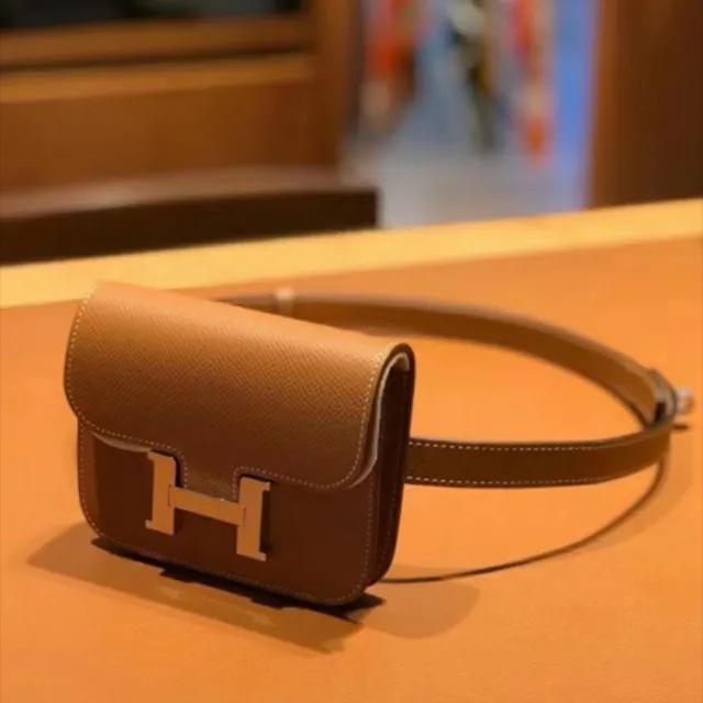 H 앱송 콘스탄스 소가죽 박스 미니백 크로스 숄더 체인 벨트백 명품 오피스코디