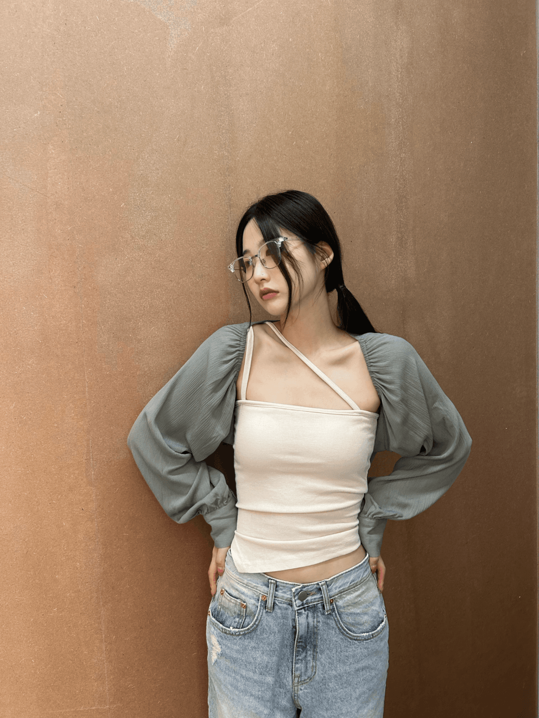 wrap blouse bolero cardigan (3color)