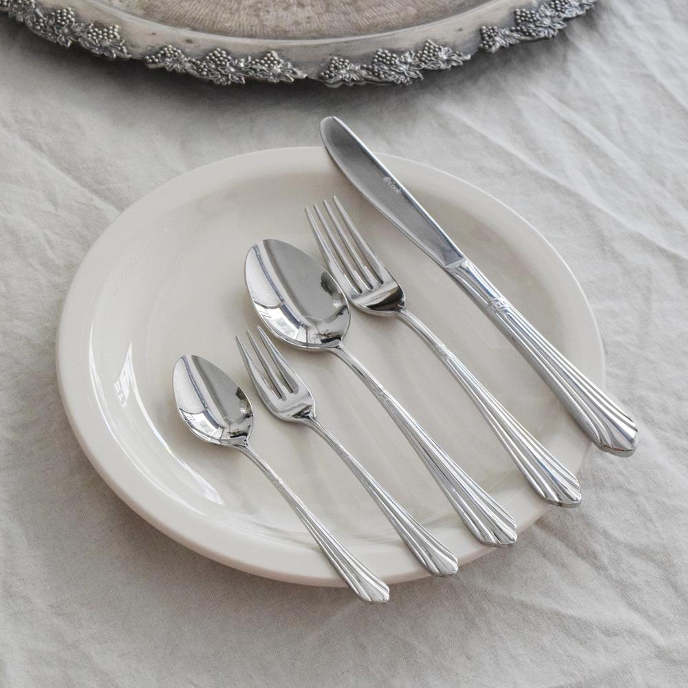 파인 실버 커트러리 5 type 스푼 포크 나이프 디저트 양식기 업소용