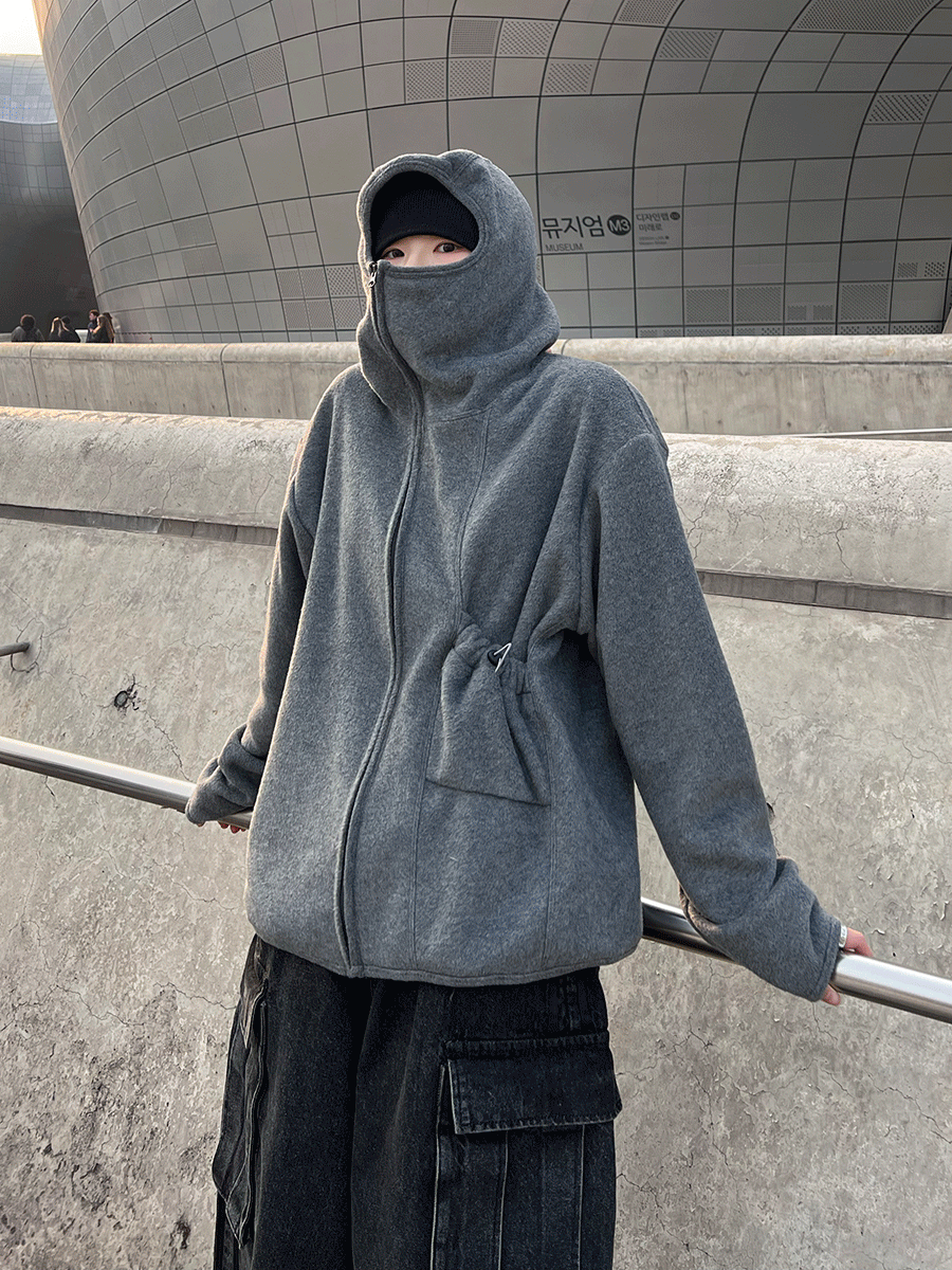 [ Unisex ] 오웬 바라클라바 후리스 집업 3C