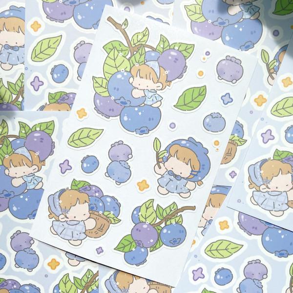 지윰 | 블루베리봉봉 씰스티커