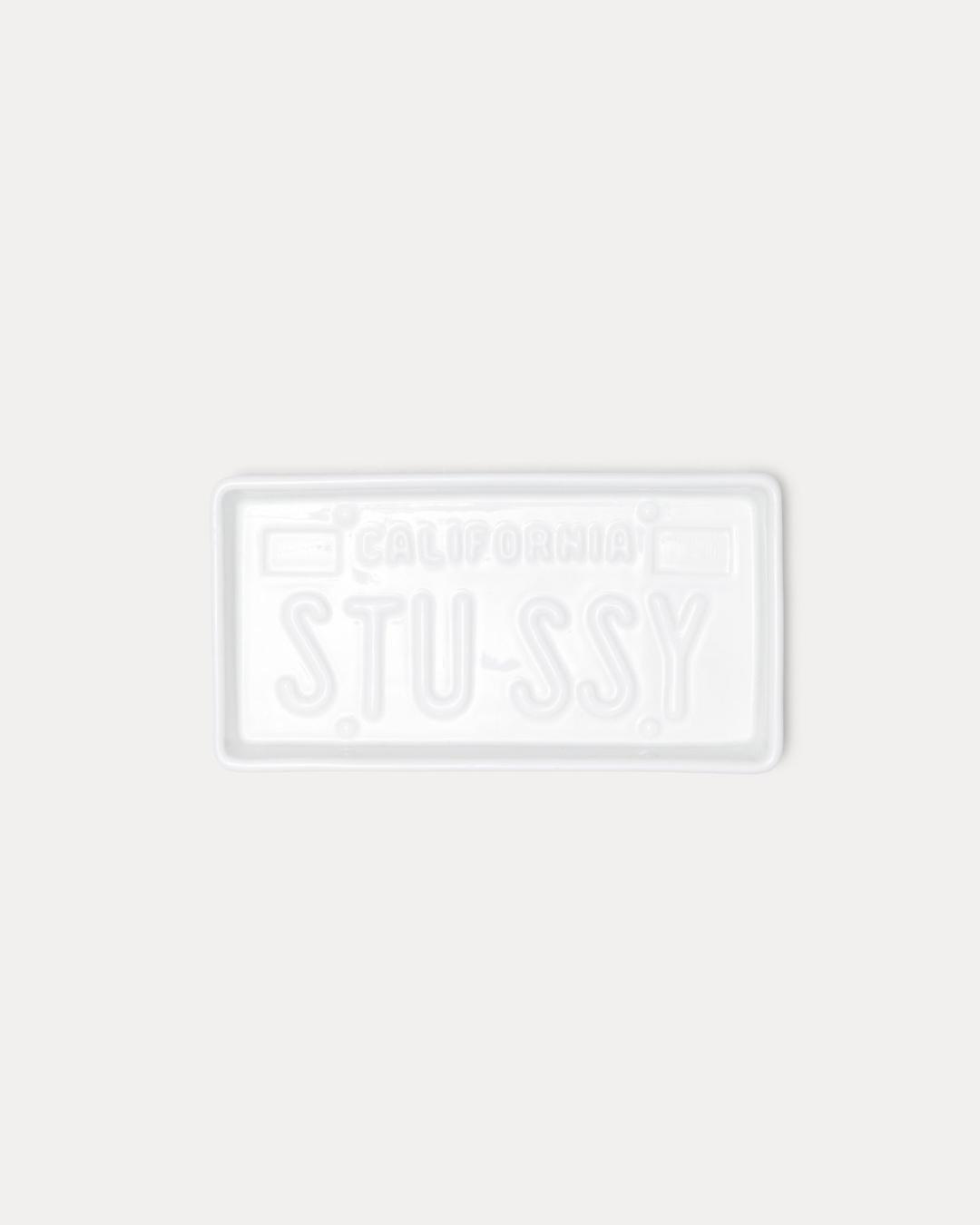 CERAMIC LICENSE PLATE TRAY - Ceramic White / ONE SIZE