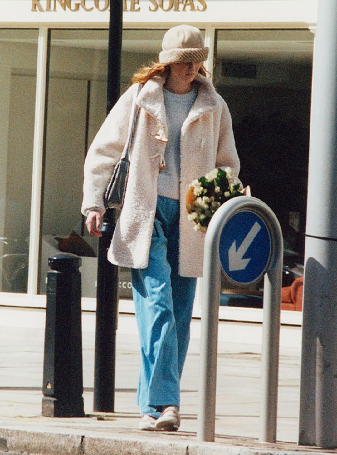 Corduroy Wide Pants in Blue VW3WL360-22