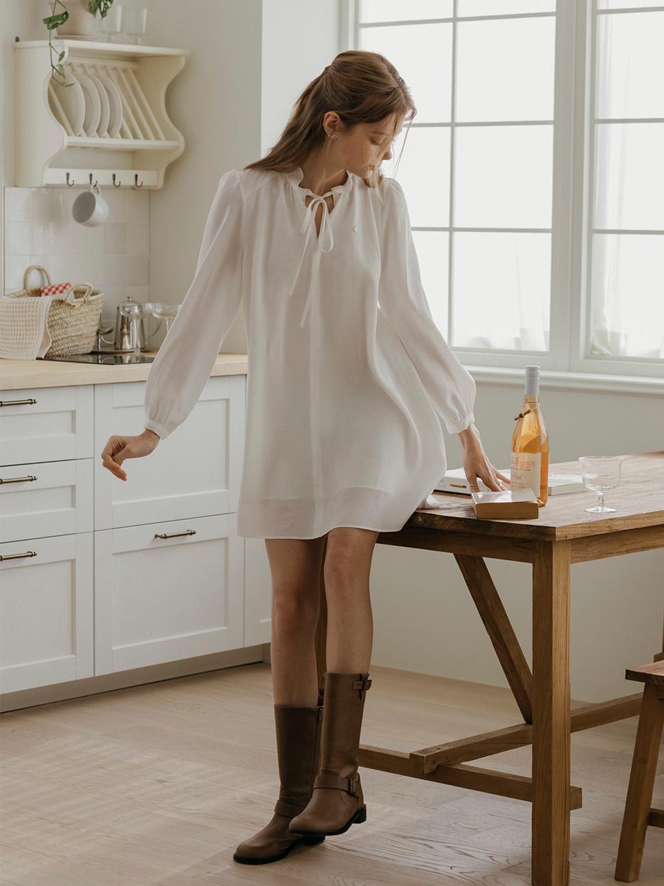 Sophia flare one-piece (White)