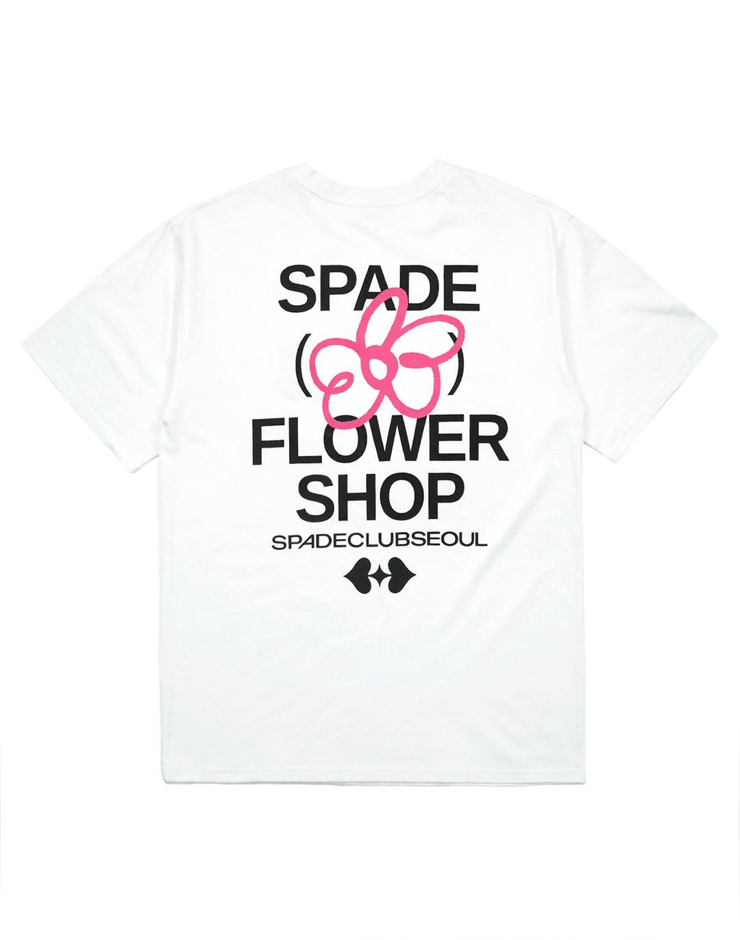 [23SS] Spade Flower Shop T-shirt - White 스페이드 플라워샵 티셔츠
