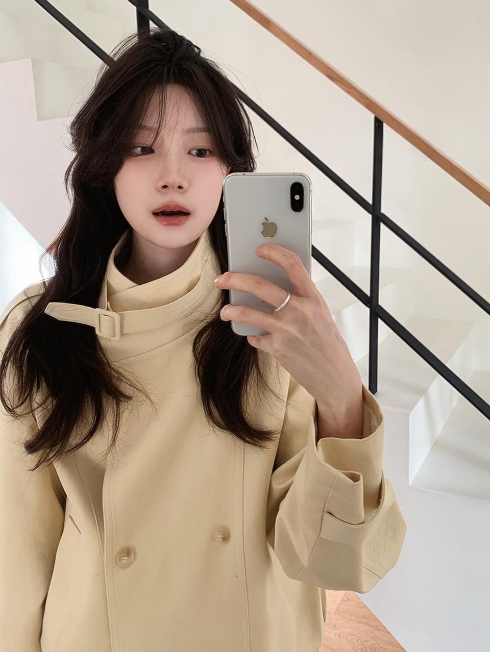 슬로우앤드 [단독특가/🎇잭팟세일] only. 디바인 텐셀블루종 숏트렌치코트 - 2 color (무료배송)