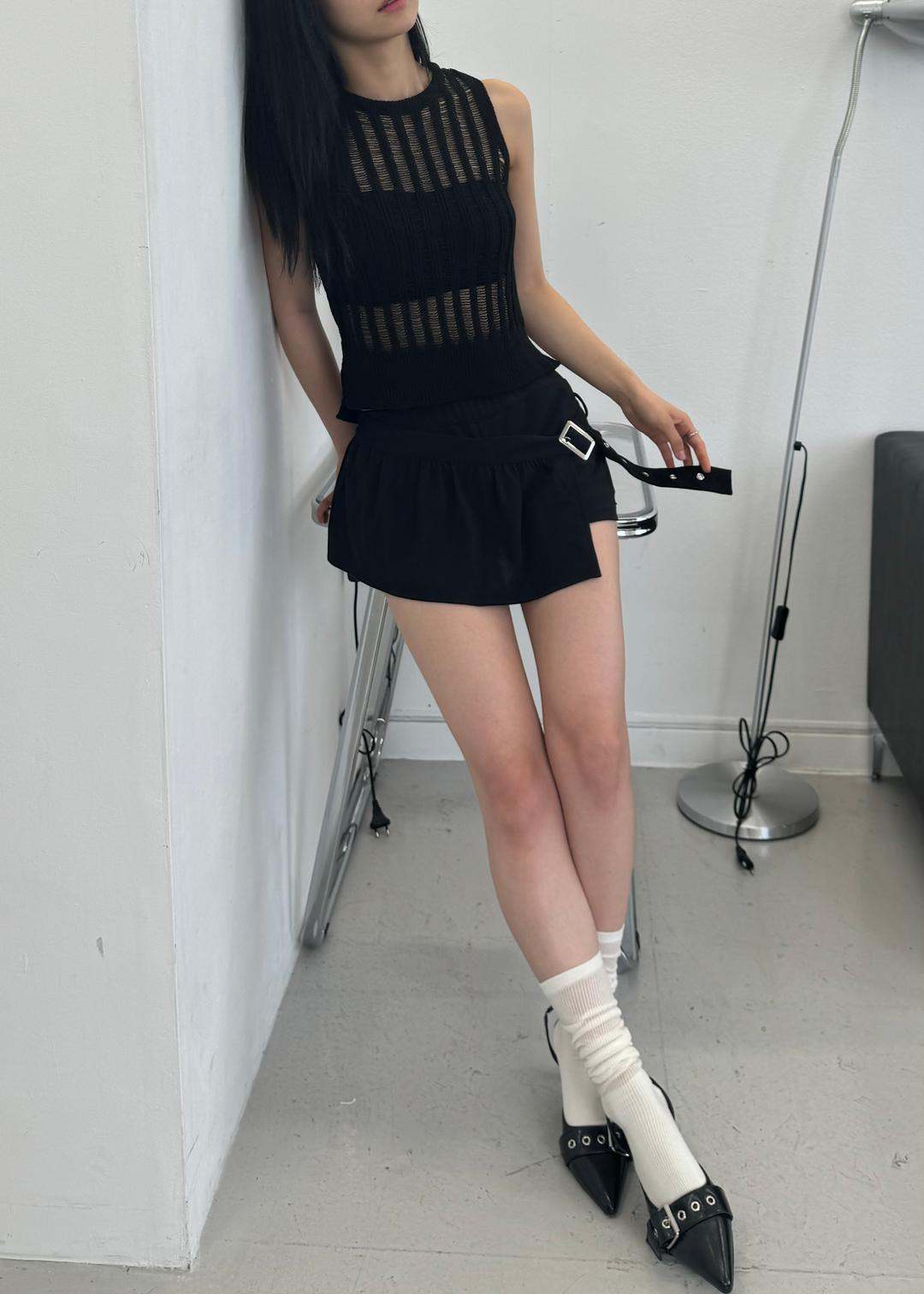 아일렛 랩스커트pt